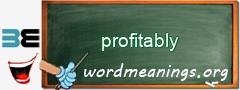 WordMeaning blackboard for profitably